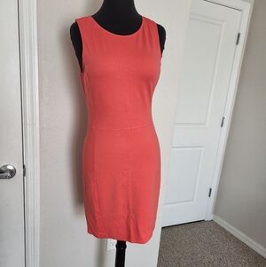 Coral Sleeveless Women's Dress